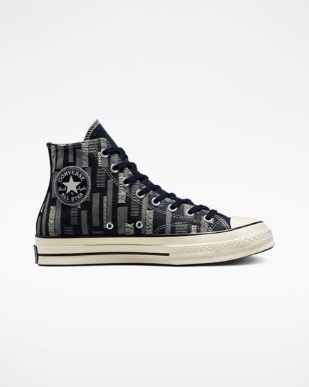 Pánské Boty Vysoké Converse Chuck 70 Workwear Denim Černé | CZ EXCQ42